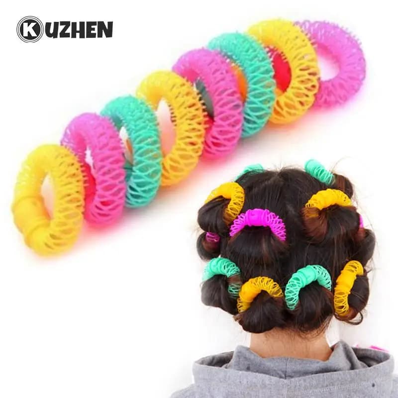 Parrucchiere magico bigodino di capelli riccioli a spirale rullo ciambelle ricciolo strumento per lo Styling dei capelli accessori per capelli fai da te 8 pezzi 7cm * 6 cm