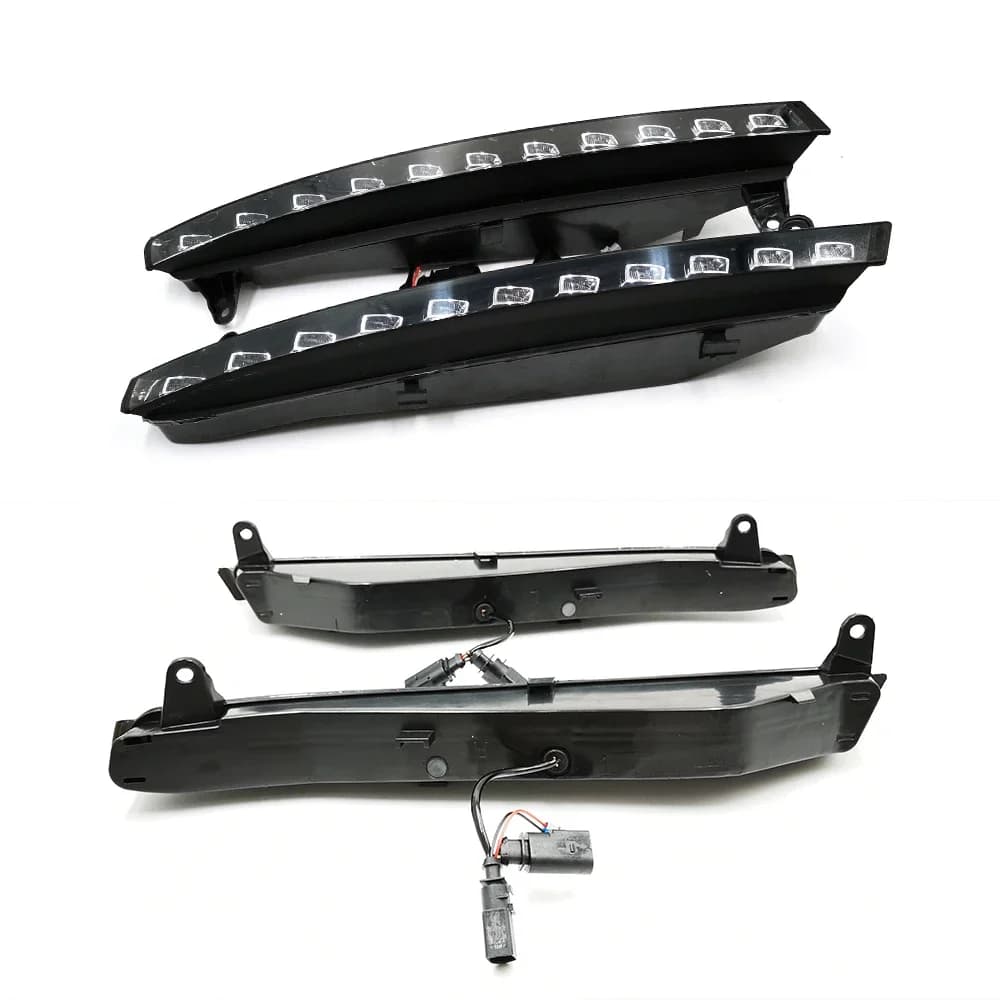 DRL LED daylights for Audi Q7 2006-2009 - Flashing function Fendinebbia cover