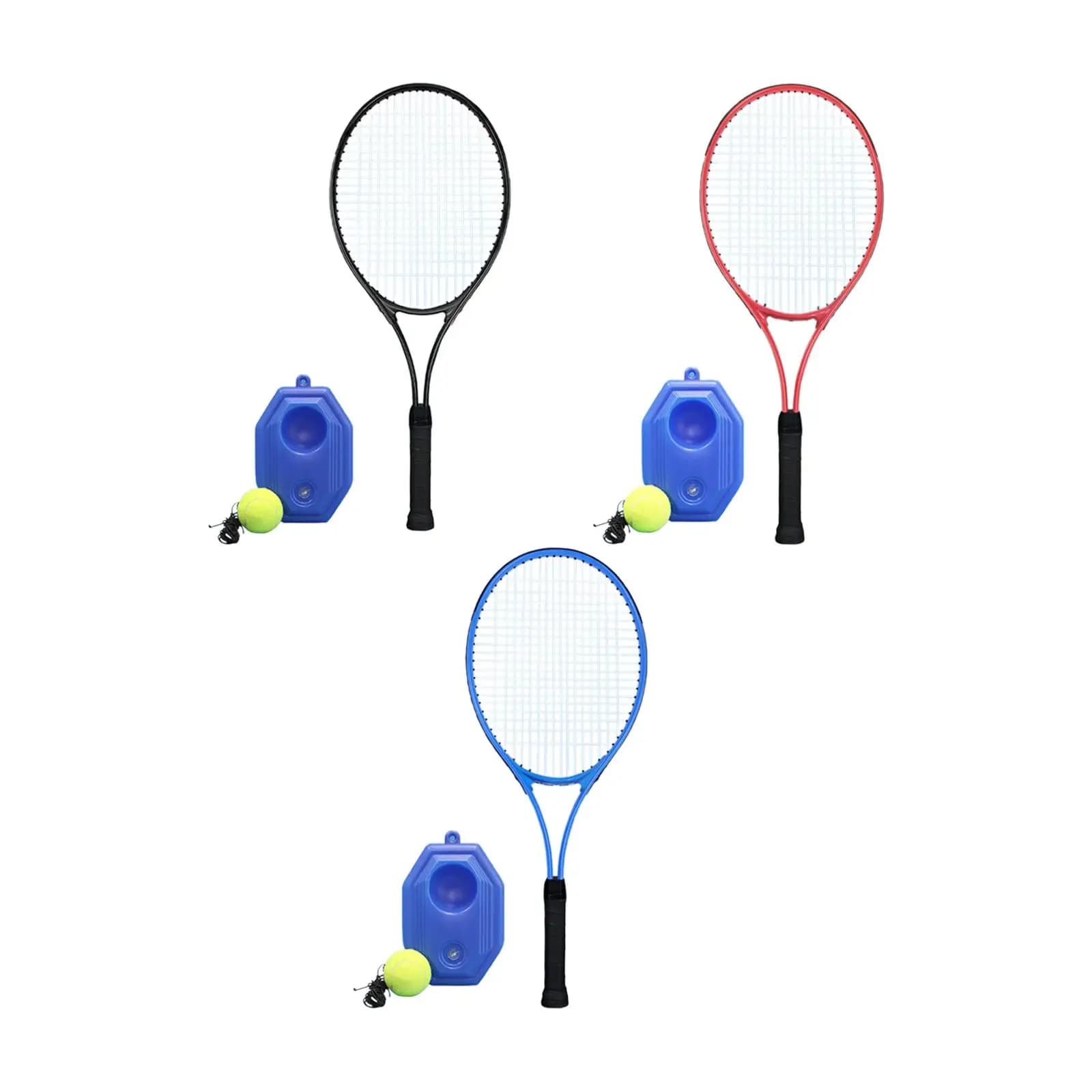 Self Practice Ball with Elastic String Single Player Solo Tennis Trainer Tennis Rebounder Set for Exercise Garden Kids Adult