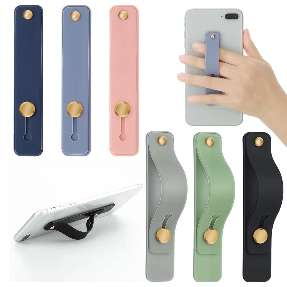 1PC Phone Handle Support Mobile Phone Handle Strap Telescopic finger strap Universal finger stand for most smartphones