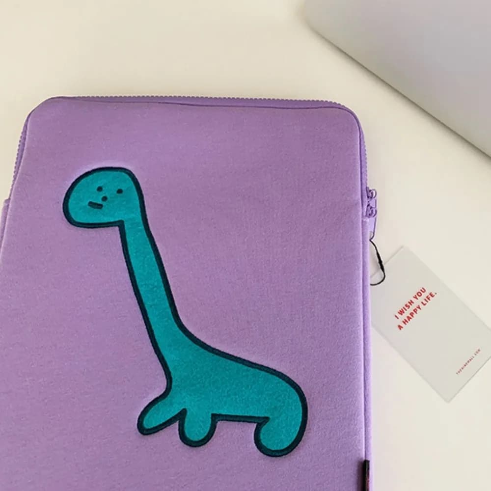 Custodie per Tablet con Dinosauri Cartoon, Borsa Antiurto per Laptop, Custodia Sottile e Carina per Tablet, Borsa per Computer da Ragazza, Custodia per Laptop