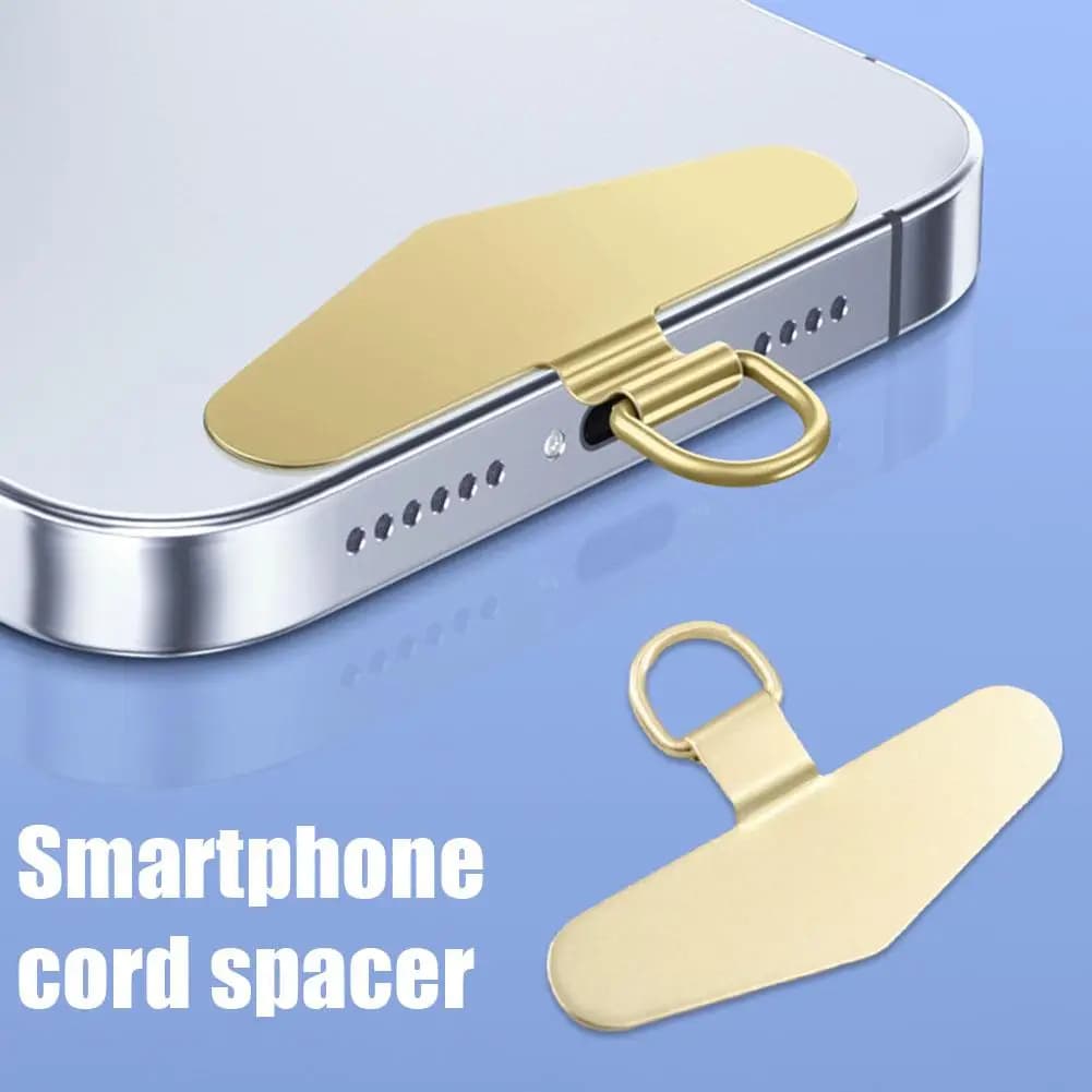 Universale in acciaio inox Smartphone Anti-perso cordino carta guarnizione Mobile accessori per telefoni in metallo imbracatura con corda del telefono O1Y5