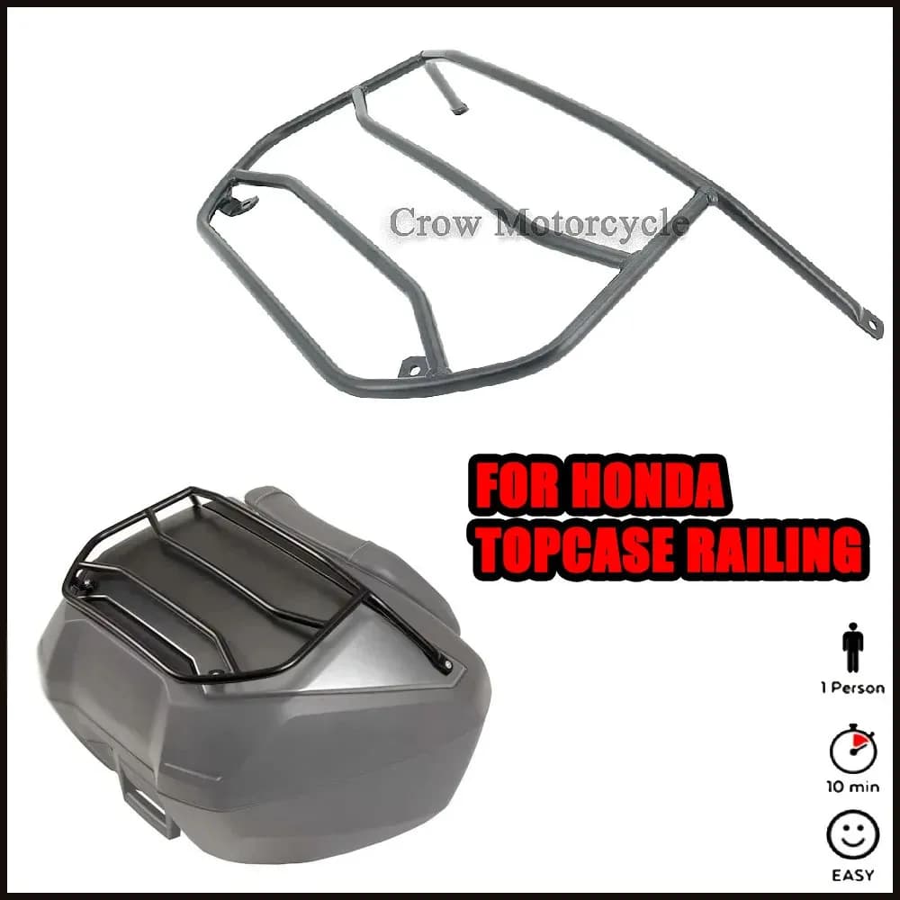 Supporto Portapacchi Nero per Moto Honda NT1100 NC750X 2022 - Nuovo Modello per Borse da Viaggio e Bauletto