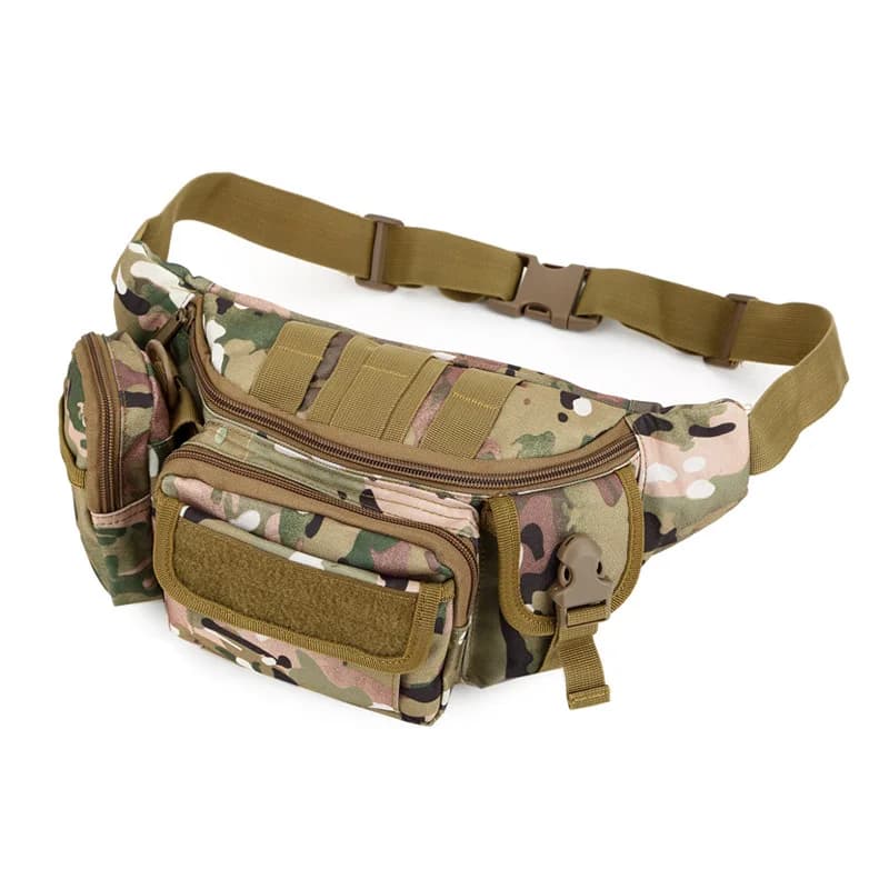 Borsa a tracolla mimetica per esterni multifunzione impermeabile e resistente all'usura in tessuto Oxford marsupio tattico per attrezzi