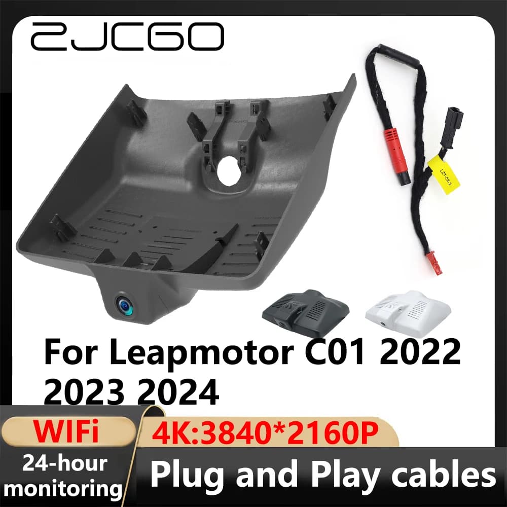 ZJCGO 4K Wifi 3840*2160 DVR Dash Cam VCR for Leapmotor C01 2022 2023 2024