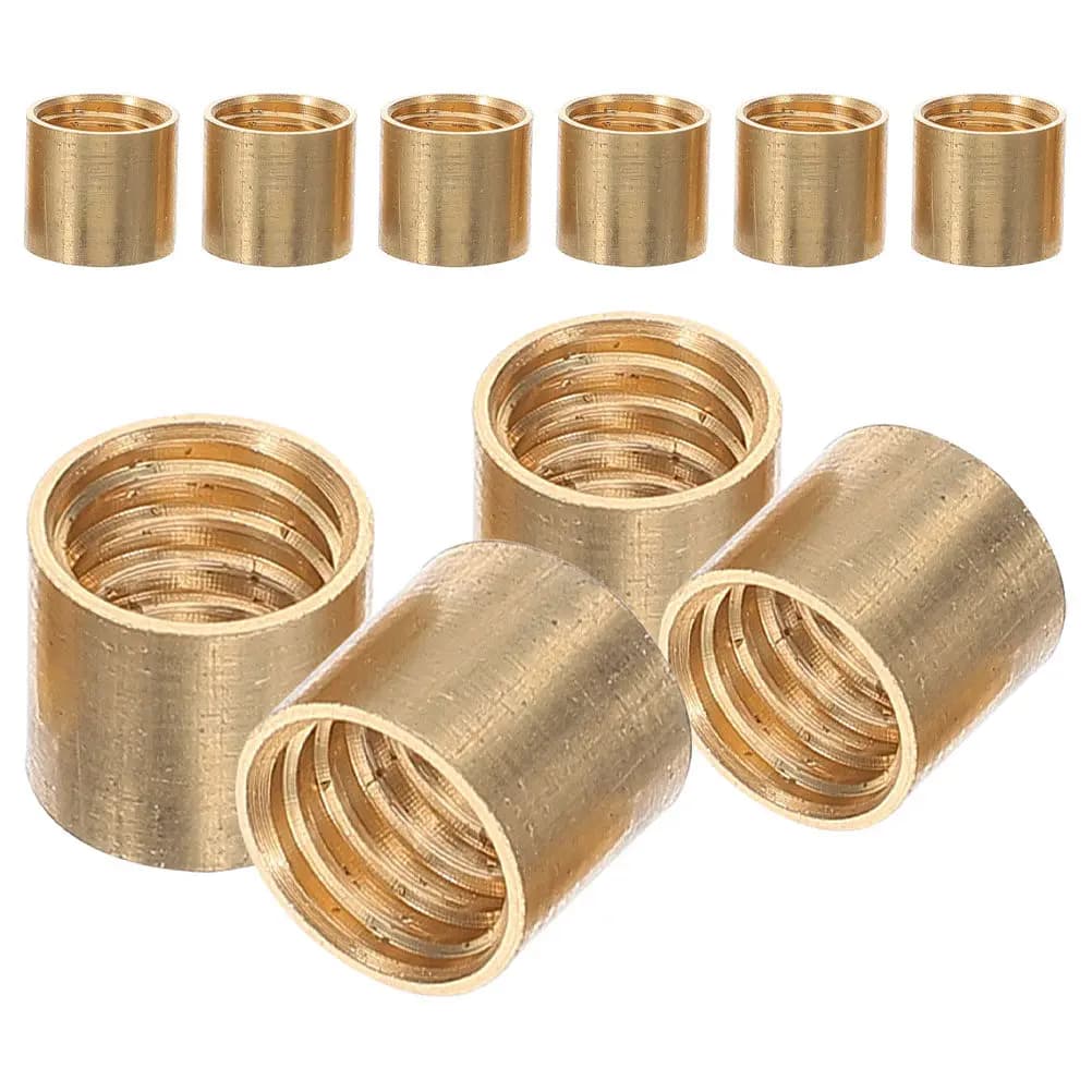 10Pcs Billiard Replacement Cue Ferrules Brass Parts for Pool Stick Snooker Cue Accessories Billiard Supplies Pool Stick Tips
