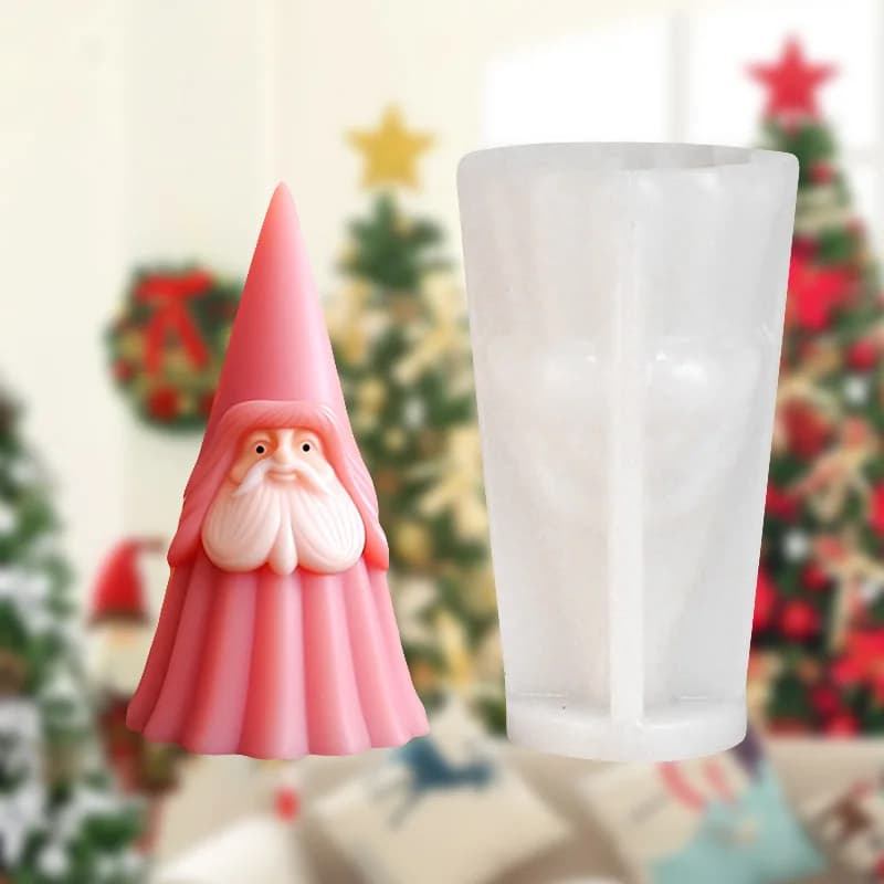 1 pezzo, babbo natale fatto a mano regalo di natale aromaterapia candela stampo in silicone stampo decorazione aromaterapia