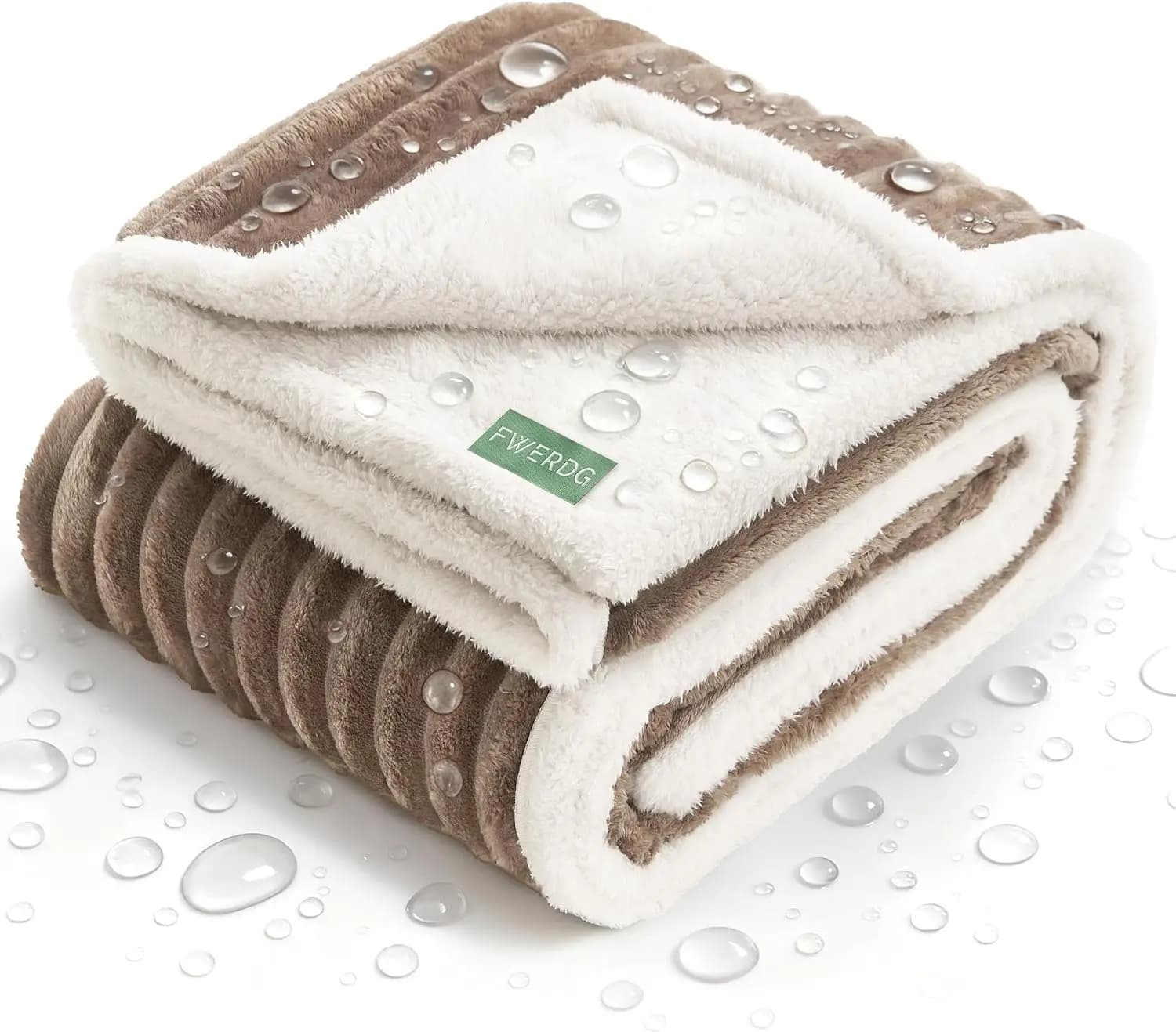 Coperta impermeabile per cani 30'x40' - Protezione per divano in pile lavabile per uso interno ed esterno, marrone