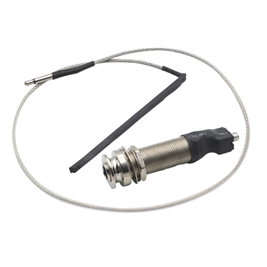 Chitarra portatile Endpin Preamplificatore Pickup Ponte Sella EQ Piezo Presa jack da 6,35 mm con cilindro per ukulele Accessori per pickup acustico