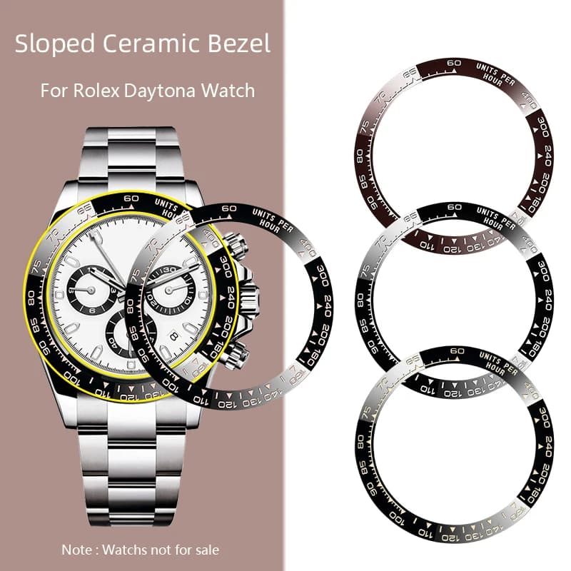 For Rolex 116500 bezel ring new/old Daytona series 38.5/39.3mm inclined ceramic ring watch scale ring repair replacement parts