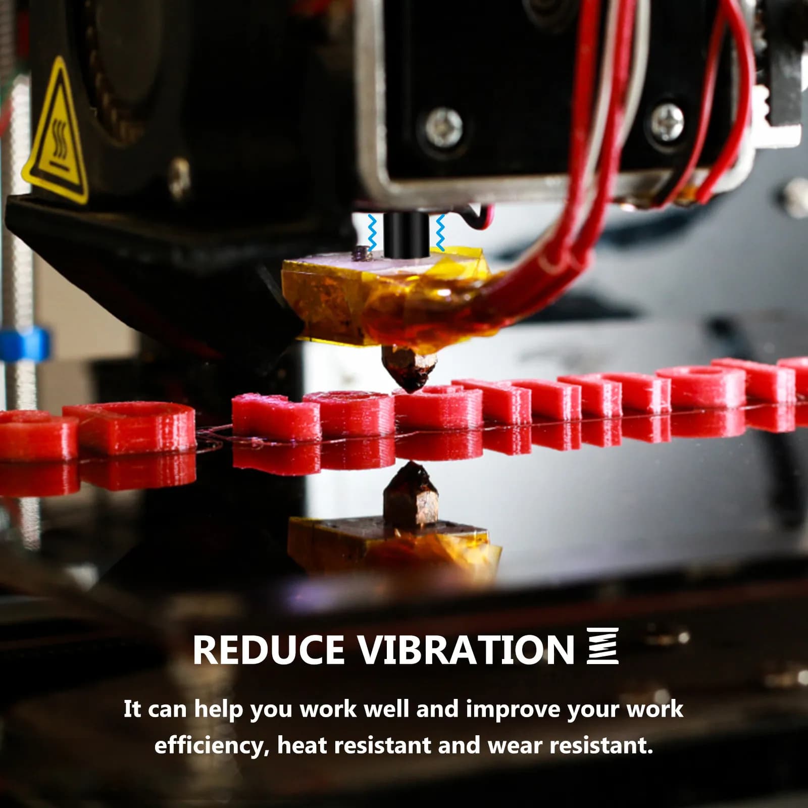 10 Pezzi Colonne di Livellamento per Stampa 3D, Supporti Stabili in Silicone Resistente alle Alte Temperature per Piattaforma Riscaldata, Ammortizzatori Anti-Usura