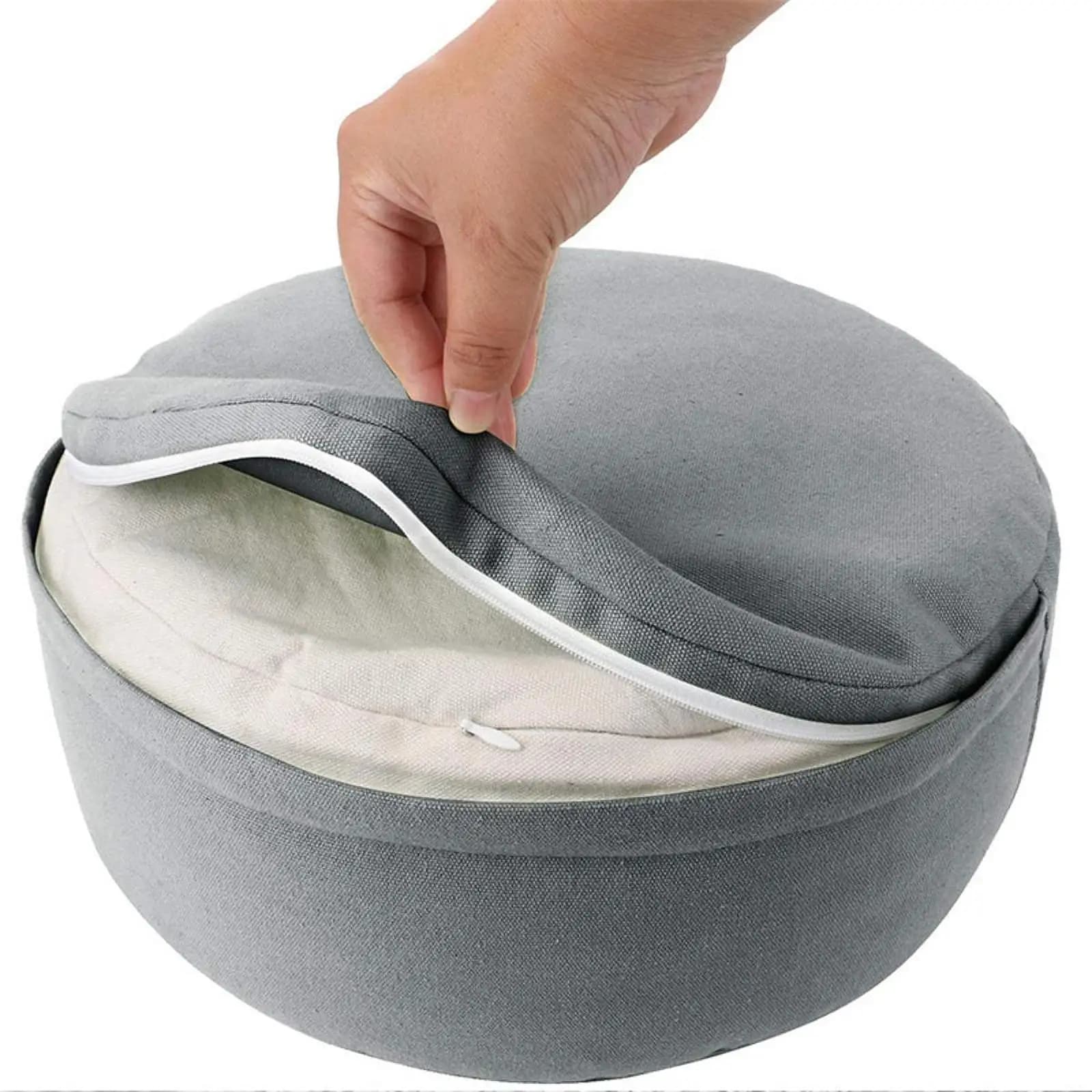 Meditation Cushion Floor Cushion Round Soft Comfortable Zippered Cover Meditation Pillow for Home Balcony Office Adults Women