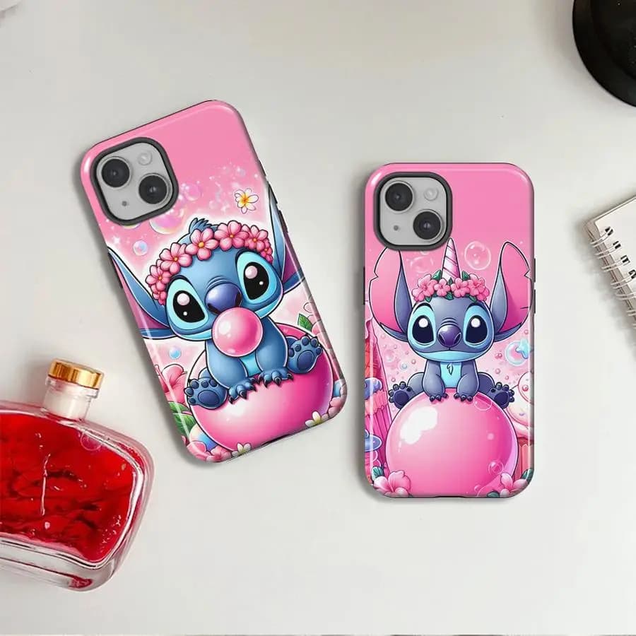 Cover Morbida per Apple iPhone 17 14 Pro Max 16 Air 11 15 Plus XS XR 13 16e 12 Disney Cute Stitch