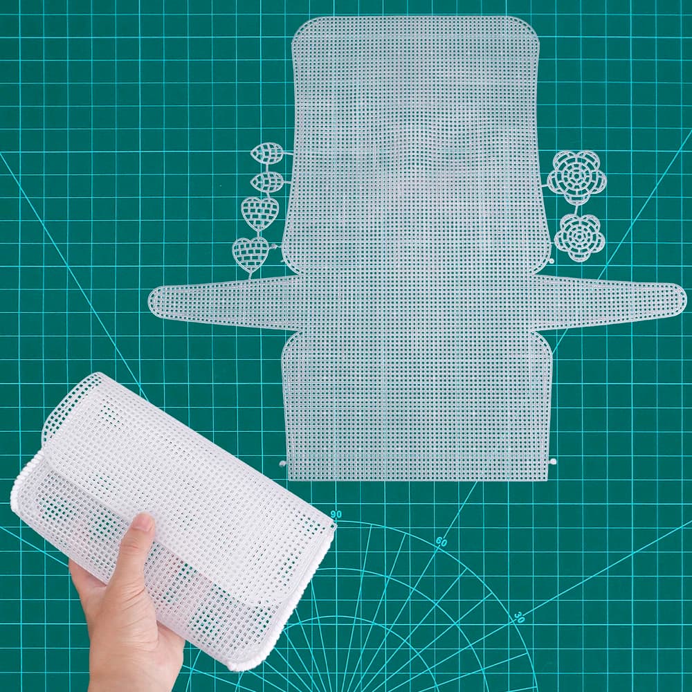 3 pieces/set plastic sheet for white weaving for handmade crochet bags made by yourself, durable mesh grills, craft design model for diy knitwear