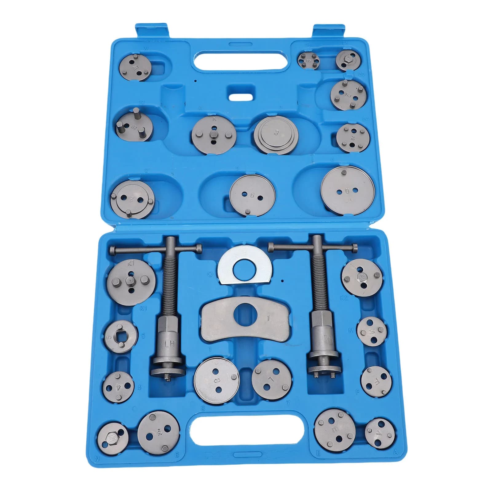 Kit di strumenti per pinza freno a disco Kit di strumenti per pinza freno a disco Set di strumenti per riavvolgimento del compressore per pinza a pistone per impieghi gravosi per la manutenzione