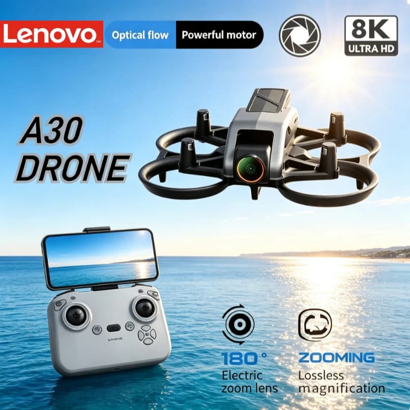 Lenovo A30 PRO Racing Drone 4K Camera Foldable RC Full Surround Protective Guardrail 5G FPV Quadcopter