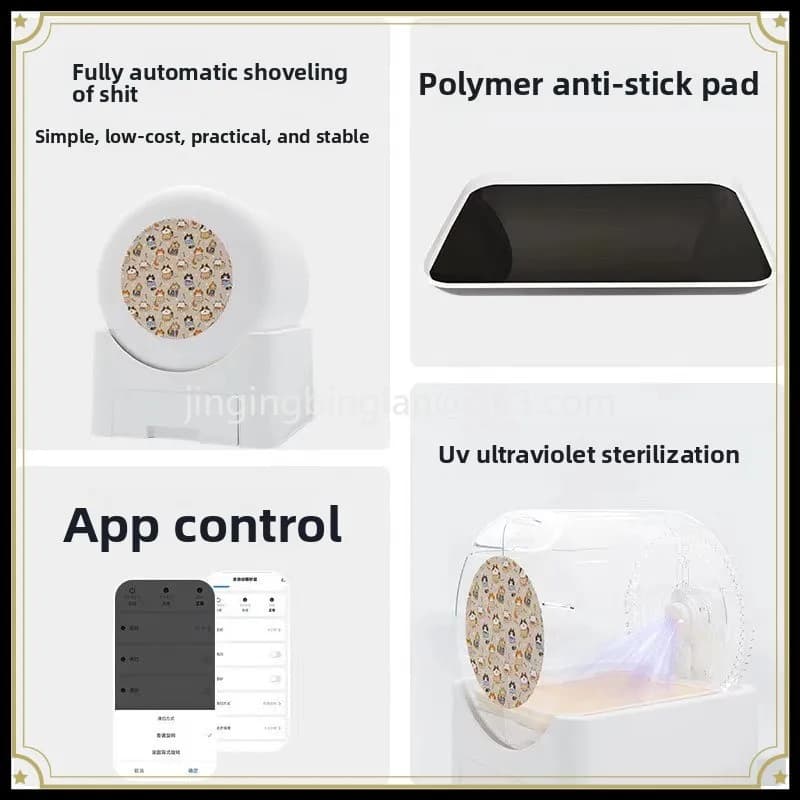 Factory direct sales of the new smart cat litter box fully enclosed automatic cleaning deodorant electric cat toilet
