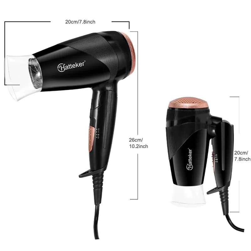 Professional hair dryer, hot air comb, brush to smooth hair, styling tools to curl hair, 2600 W high-power folding quick drying