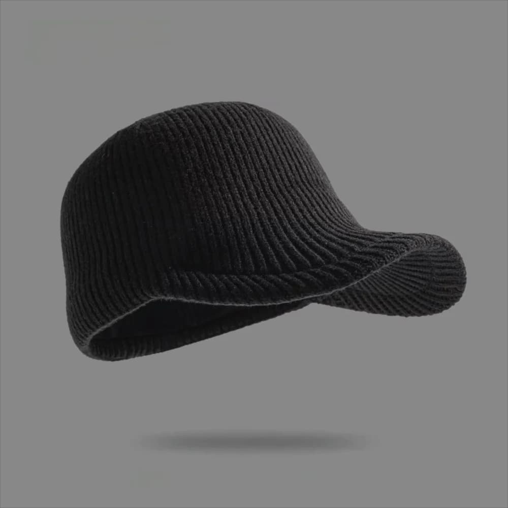Trendy Versatile Baseball Cap Adjustable elasticity Old Money Style Equestrian Hat Solid Color Warm Knitted Flat Cap Unisex