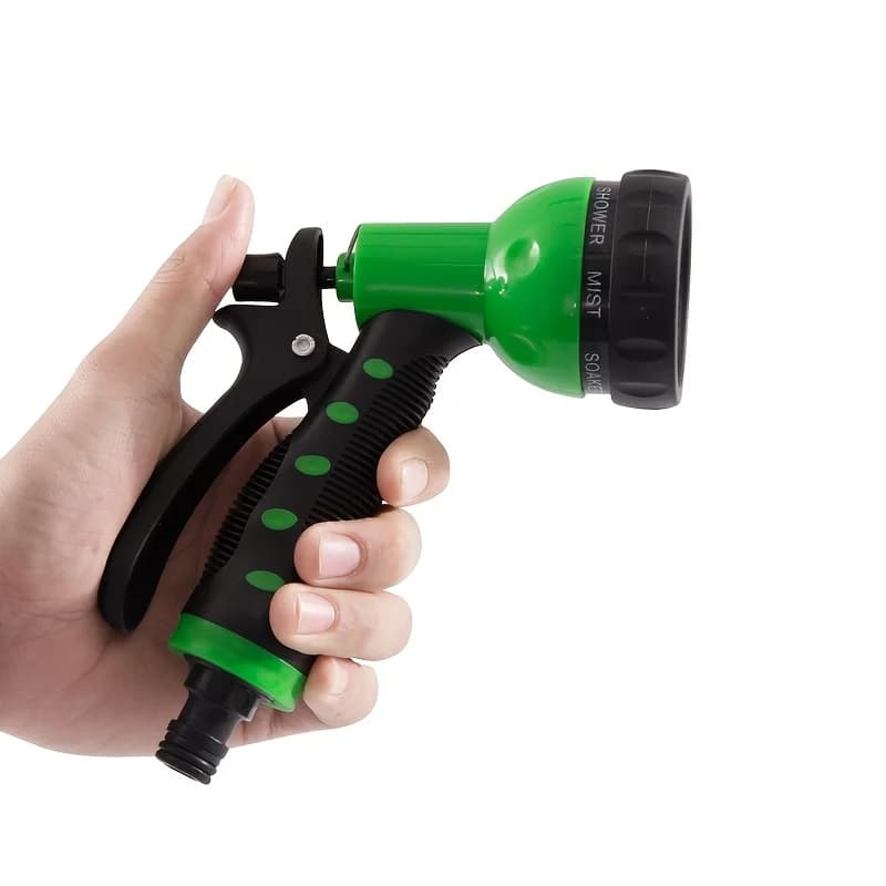 Pistola per irrigazione multifunzione, irrigatore per tubo da giardino, 7 funzioni, ugello per tubo ad alta pressione per irrigazione del giardino, lavaggio auto, pulizia