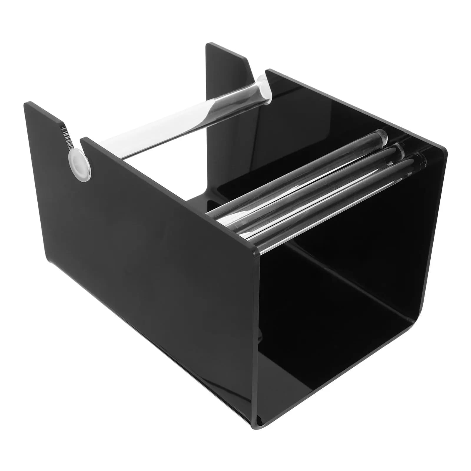 Supporto Versatile Regolabile per Rotoli di Adesivi, Dispenser di Etichette in Acrilico per Ufficio, Casa, Magazzino, Organizzatore da Scrivania per Nastri Multiuso