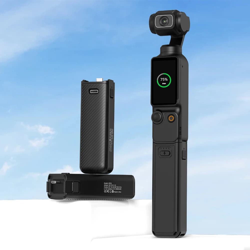 Impugnatura Portatile con Batteria per DJI Osmo Pocket 3, Power Bank, Accessori per Fotocamera Sportiva