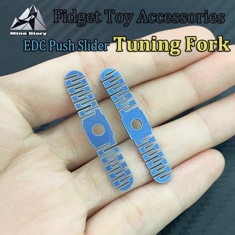 Forcella di accordatura EDC in lega di titanio con cursore magnetico, accessori per fidget toy, parti per giocattoli antistress per adulti