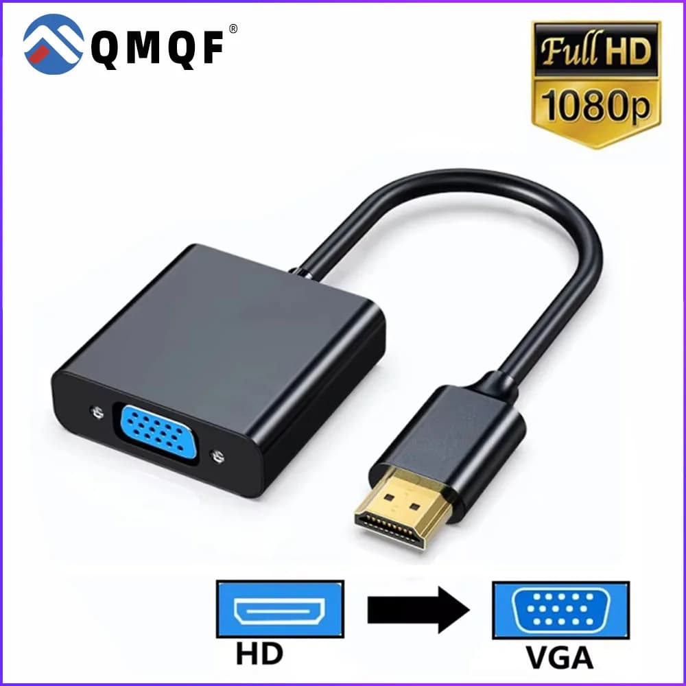 Cavo adattatore compatibile HDMI a VGA Cavo HDMI a VGA 1080P Convertitore analogico digitale per PC Laptop TV Box Display del proiettore