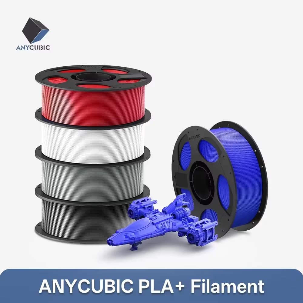 ANYCUBIC PLA+ 3D Printer Filament 1.75 mm 1 kg/High Precision Pla Plus Roll 3D Printing Material Plastic Rubber Consumption Materials