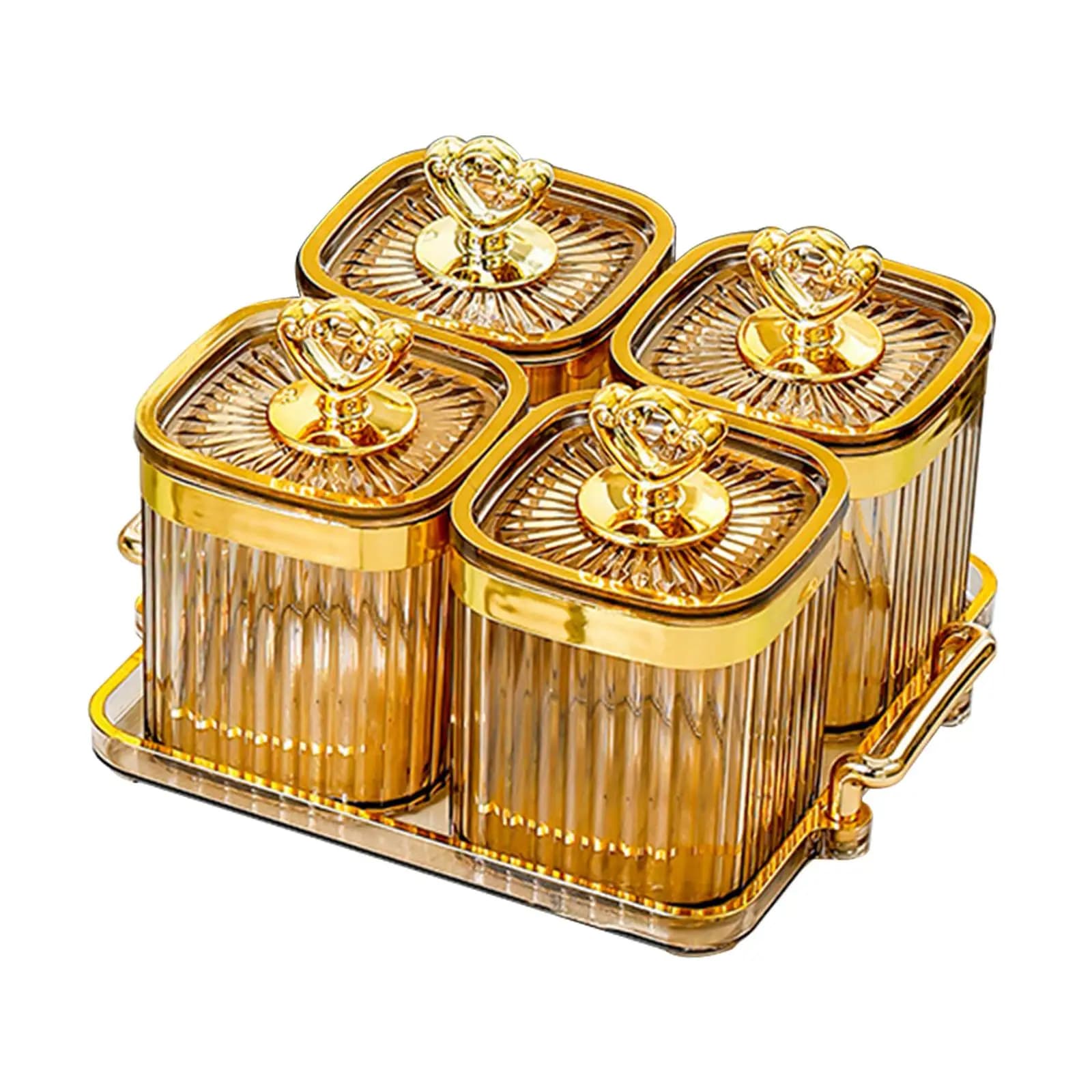 Piatto da portata per snack secchi a 4 scomparti, contenitore per alimenti, vassoio diviso per sala da pranzo, casa, feste, matrimoni, snack