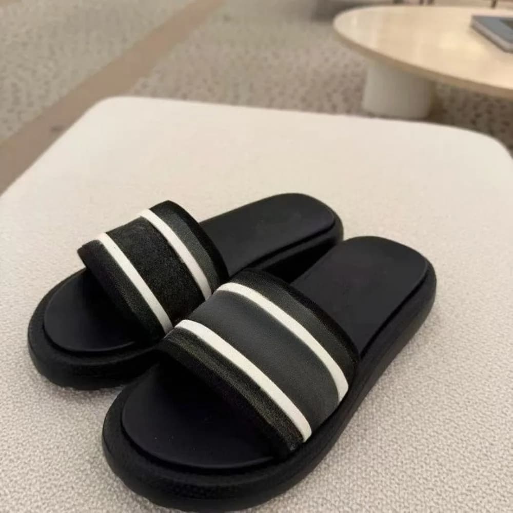 Nuovi Sandali Donna Primavera Estate 2026 con Suola Spessa, Classici Ricamati a Punta Tonda, con Cinturino Singolo, Ciabatte Casual da Esterno, Versatili, Leggeri, Ammortizzati e Comodi per Camminare, per Donna e Ragazza, Ideali per Feste in Piscina e Uso Quotidiano