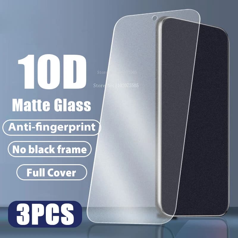 3 pezzi di vetro temperato opaco per Xiaomi 13 13T 12T 11T Poco M6 F5 F4 F3 X3 X4 GT protezione schermo Redmi Note 13 Pro Plus 11 12R 12C
