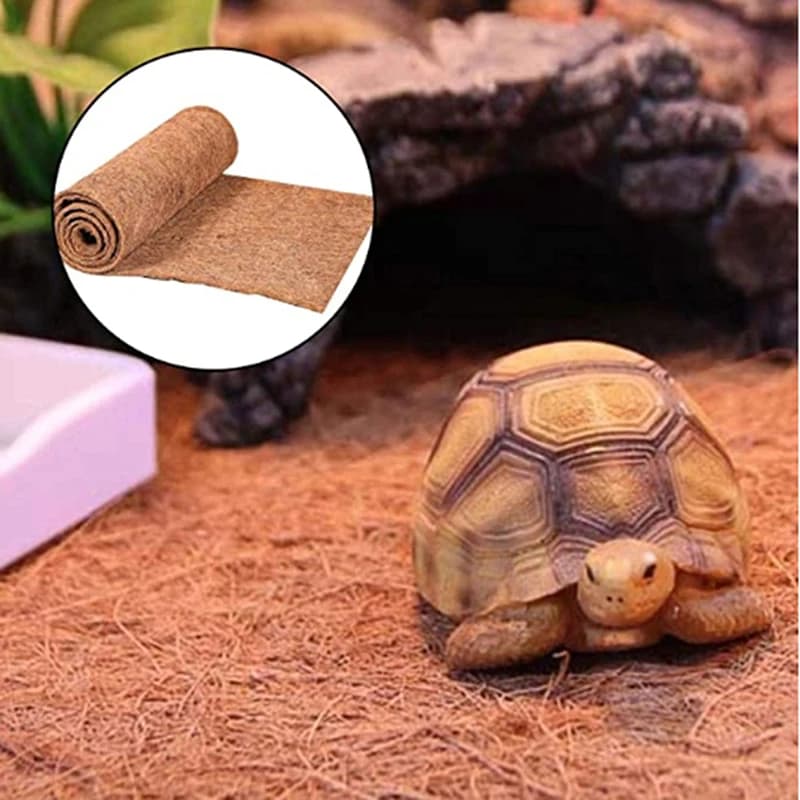 Vegetable Fiber Roll Straight Mat Reptile Mat Bed linen Supplies Isolation Flower Jar Basket Coconut Fiber Coating Sheet