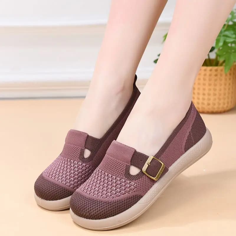 Nuove Scarpe da Donna in Tela Primavera 2026, Leggere e Traspiranti, Slip-on con Suola Morbida Antiscivolo, Mocassini Casual da Passeggio