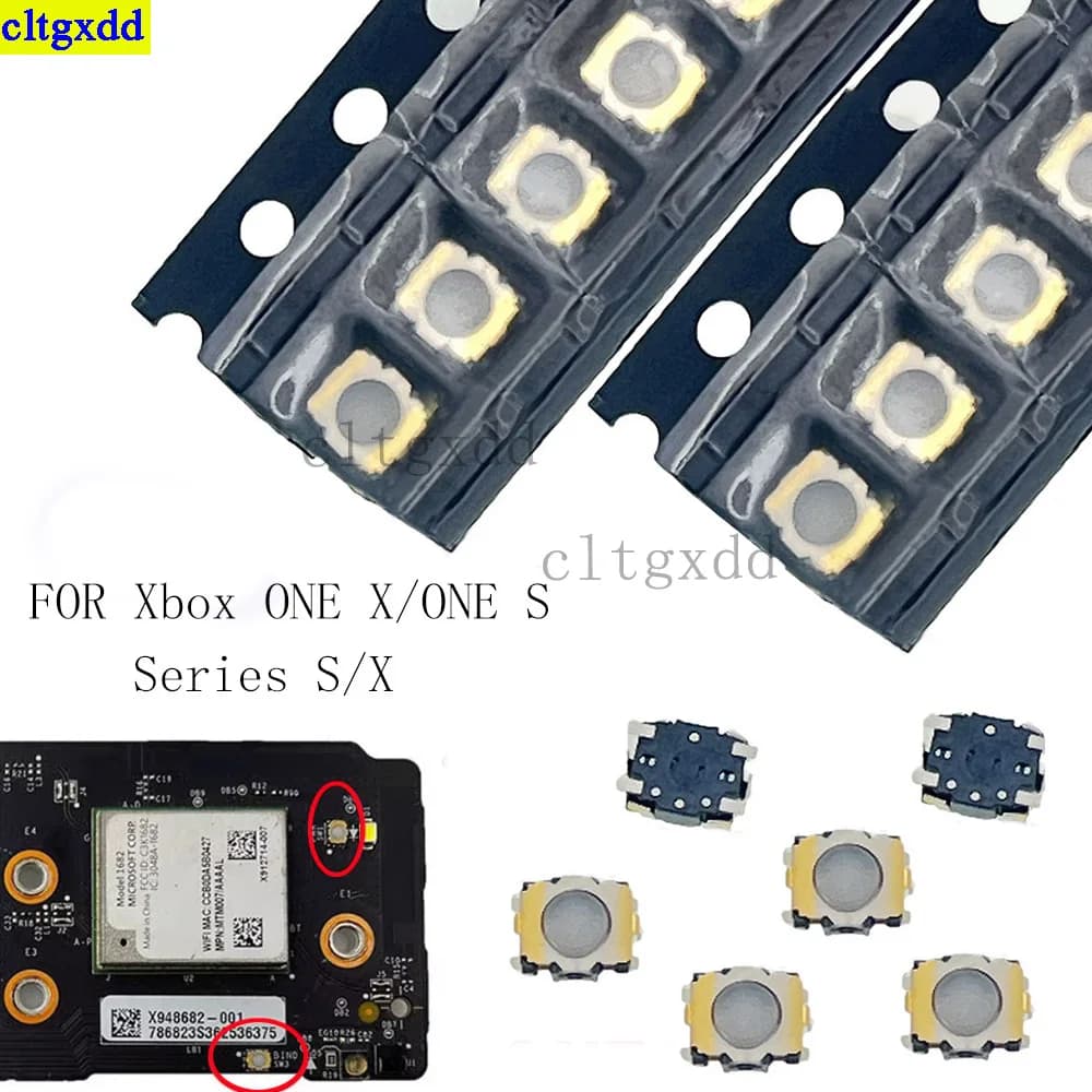 Cltgxdd 5-10 pezzi PER Xbox One S/One X Console Luce Touch Pulsante Interruttore di Alimentazione/Eiezione/Sincronizzazione Serie x Interruttore Scheda Sensore Pulsanti