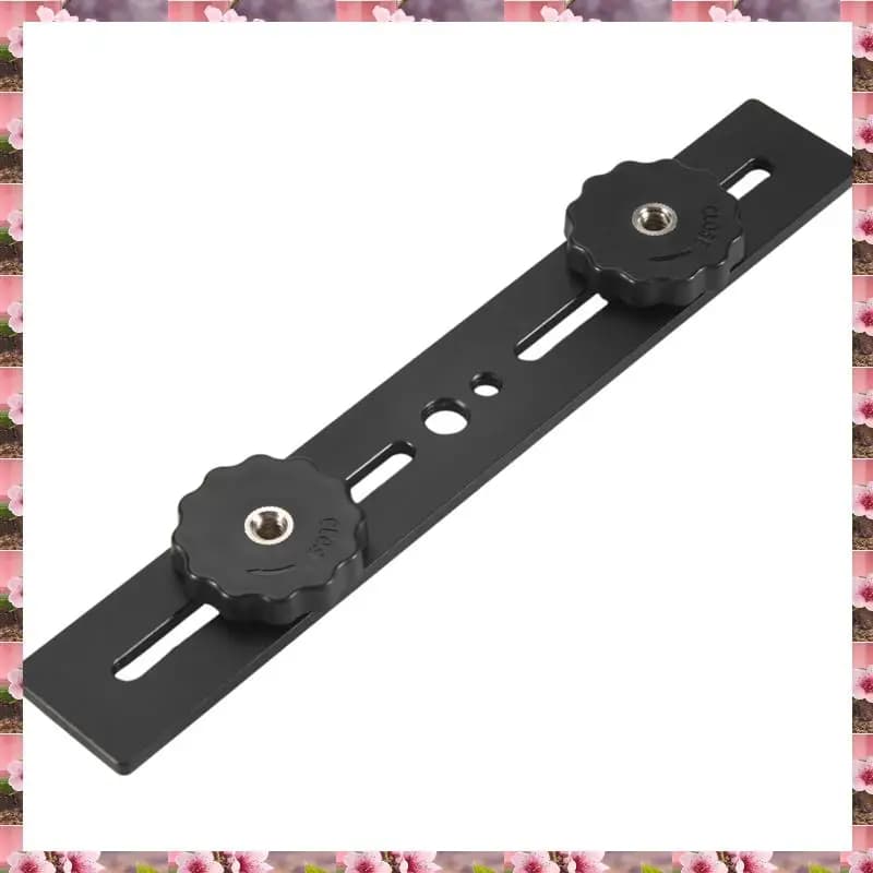 8 inch 2025 Dual Flash camera mounting bracket with 1/4 screw for DSLR camera accessories for 3D stereoscopic photography, 8 inch