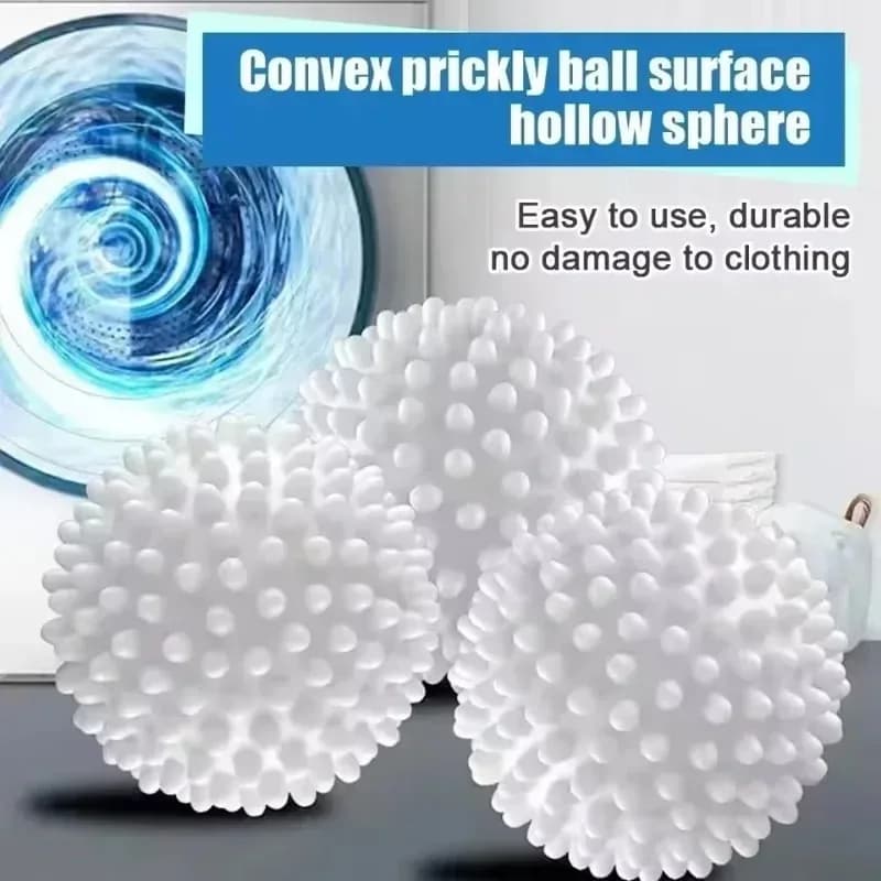 Set di 6 Palline in Silicone Anti-Sporco per Lavatrice, Accessori Essenziali per la Pulizia della Casa e del Bagno, Riutilizzabili