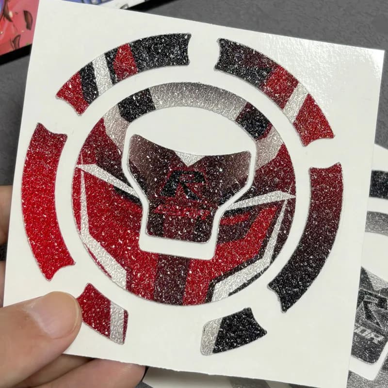 R CBR CBR650R Adesivo decorativo stile satinato per moto grigio opaco rosso Tappo serbatoio carburante resistente ai graffi impermeabile