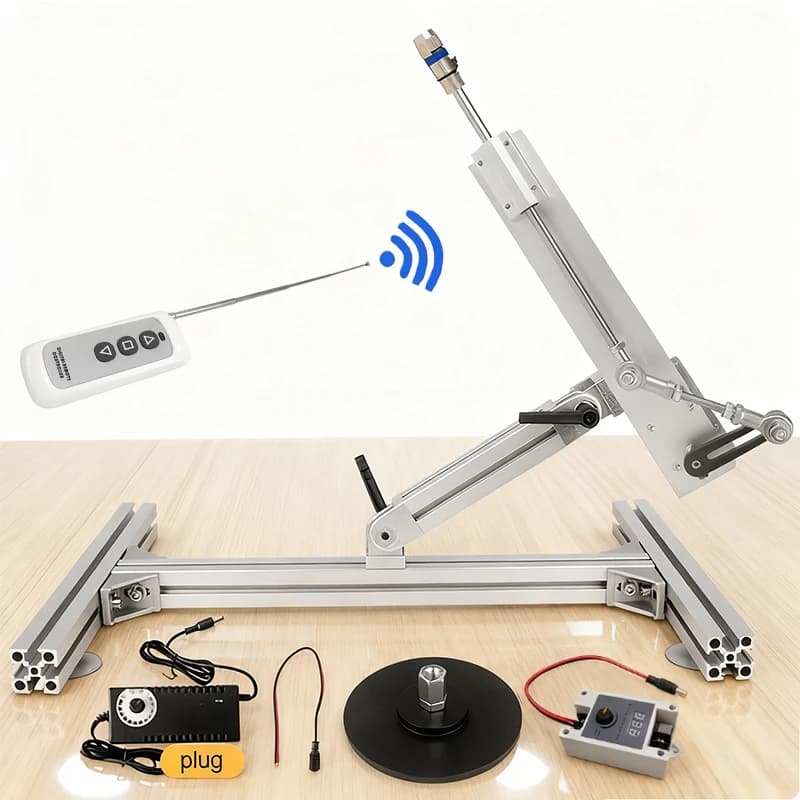 Attuatore lineare telescopico regolabile con telecomando a corsa grande con supporto a ventosa Connettore 3XLR Controller di alimentazione 110 V-240 V