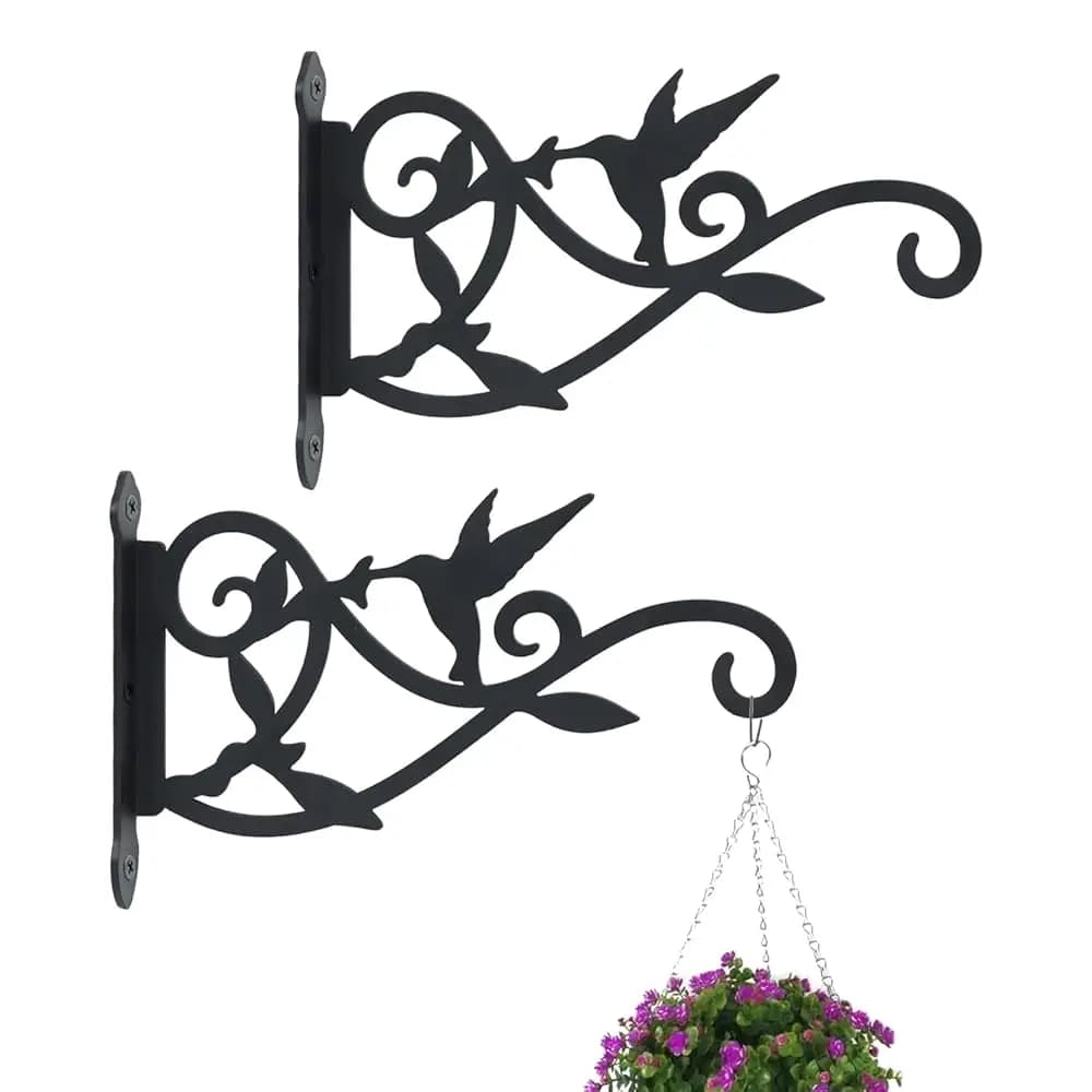 Supporto per Piante Sospese 9 Pollici 2 Pezzi, Gancio per Appendere Mangiatoie per Uccelli, Campanelli a Vento, Cesti di Fiori, Tappetini Yoga, Interno/Esterno