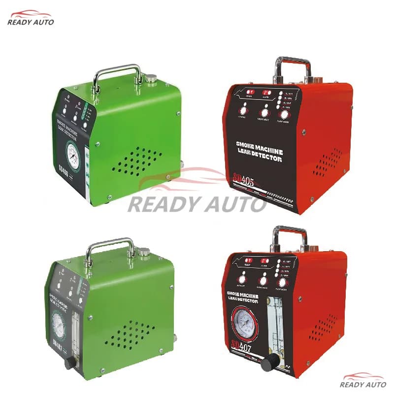 Rilevatore di perdite per macchina del fumo Tester di perdite per tubi per auto a doppia modalità 12V con manometro e regolabile