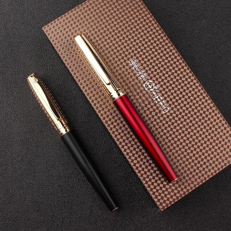 Hero 382PLUS Penna stilografica classica vintage in metallo Art Signature Pen Forniture per cancelleria per ufficio per studenti