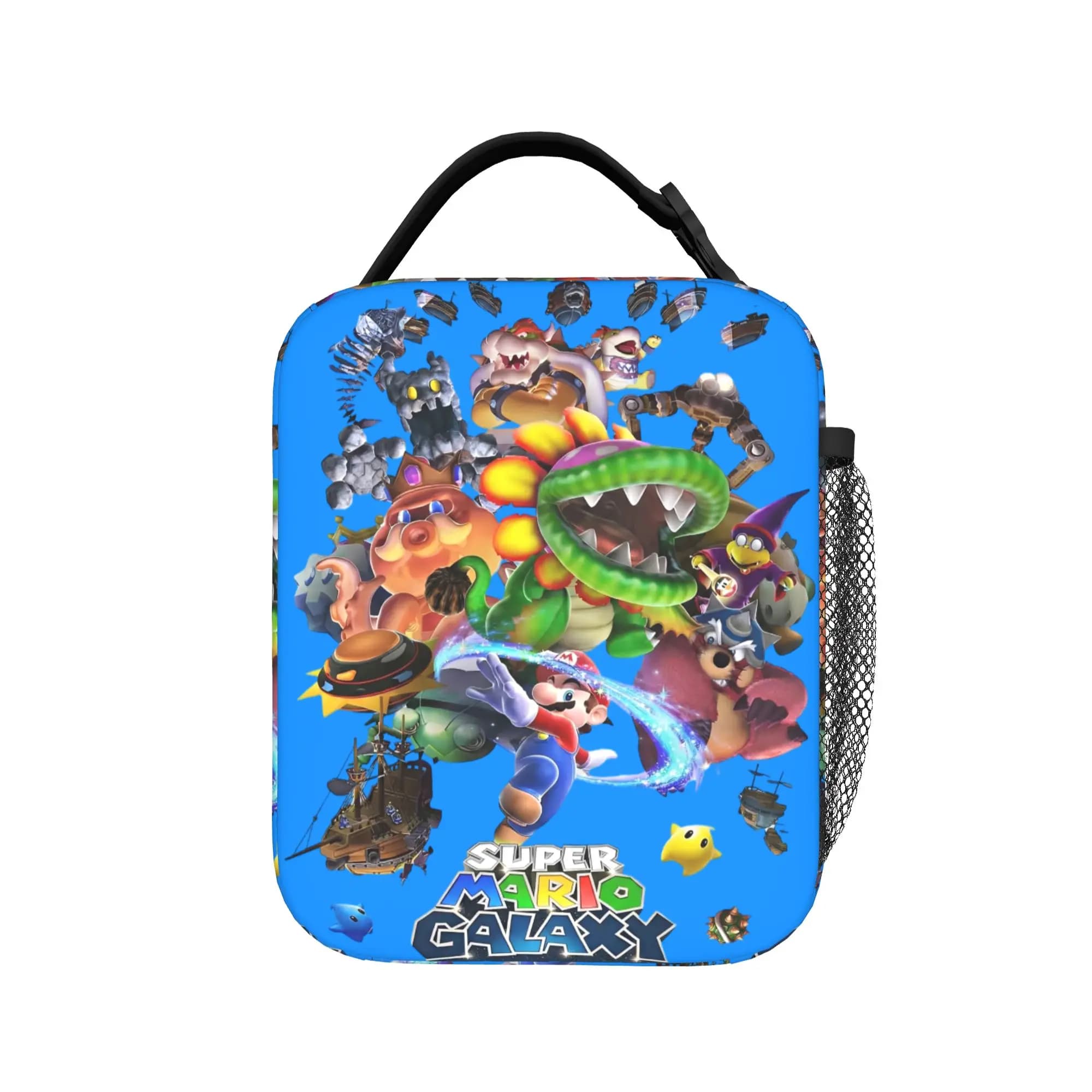Borsa termica per il pranzo Movie Super Ma-rioes Galaxy, borsa termica riutilizzabile, contenitore per il pranzo, borsa per il pranzo, borsa per alimenti, borsa da spiaggia, per esterni