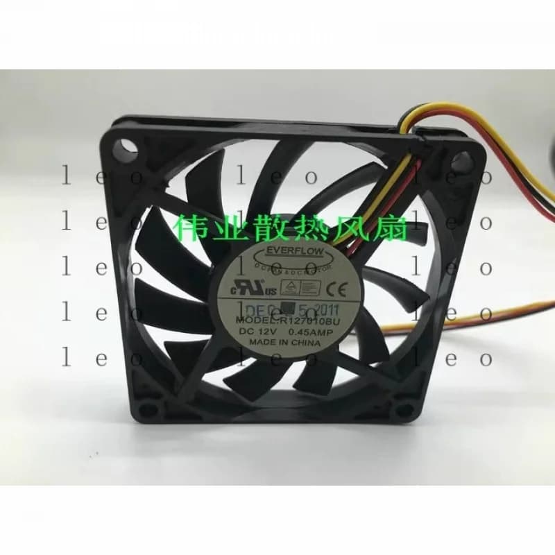 Ventola di Raffreddamento AA per EVERFLOW R127010BU 12V 0.45A 7CM 7010 a 3 Fili, Sottile e Silenziosa
