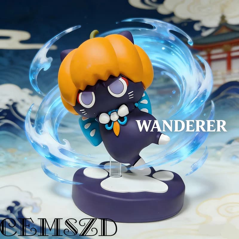Wanderer Doll miHoYo Game Genshin Impact Cartoon Oggetti da collezione da scrivania Statuette Accessori Cosplay Oggetti di scena Regali di Halloween