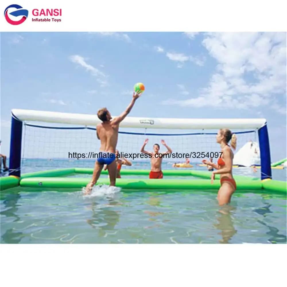 La pallavolo dell'acqua gioca il campo da pallavolo gonfiabile dell'acqua del gioco di Beach volley gonfiabile dell'acqua