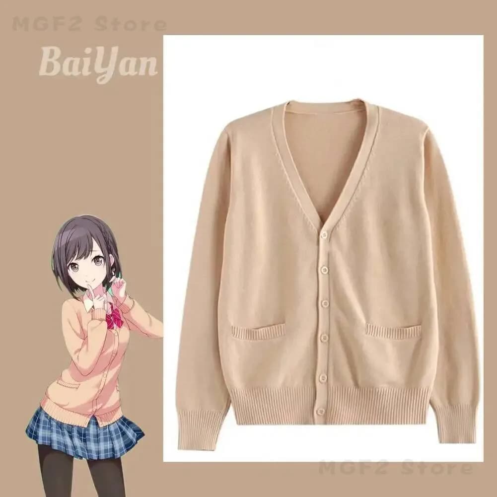 Abbigliamento per Cosplay Autunnale di Halloween ‌ Shinonome Ena ‌ Costumi Cosplay, Cardigan Lavorato a Maglia, Giacca Anime, Regalo Casual Primaverile