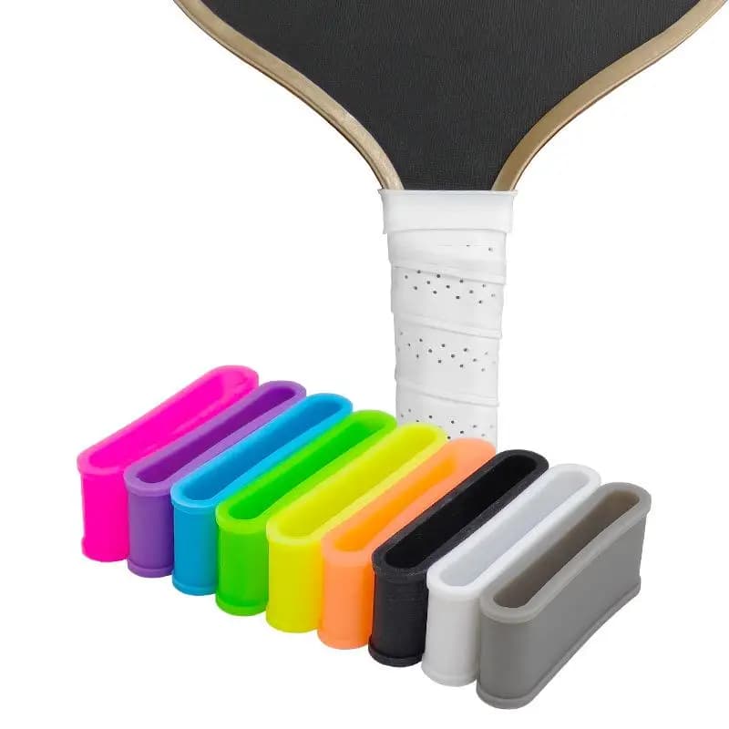 New Set of 9 Grips for Grip Pickleball Racket, Silicone Anti-slip Rings for Tennis Rackets, Gripping Belts