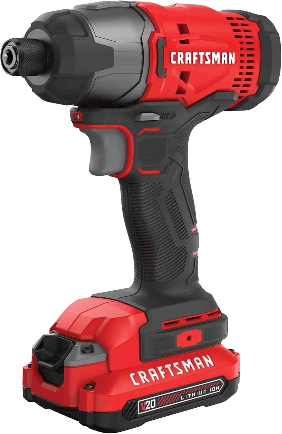 Kit Avvitatore a Impulsi da 1/4 di Pollice, 2800 Giri/min, 1460 in-lbs di Coppia, Luce LED, Batteria e Caricabatterie Inclusi