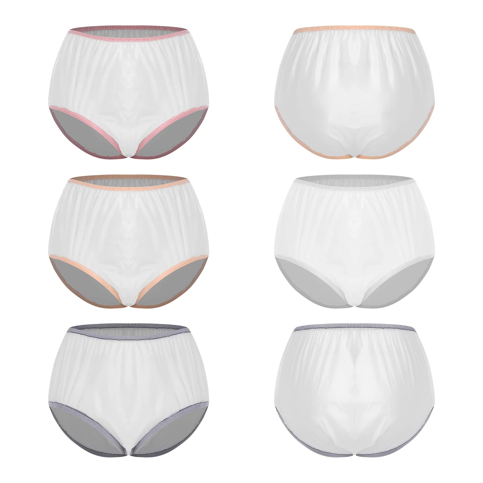 Unisex Elderly Anti-leak Waterproof Diaper Cover for Bedridden Patient Special Needs Reusable Washable Pvc Adaptive Underwear